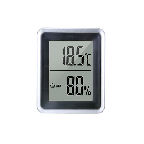 Weather Station Digital Thermometer Hygrometer Indoor Electronic  Temperature Humidity Meter Clock - China Hygrometer, Room Thermometer Price