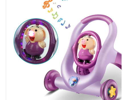 Baby toy Anti-Skid Stroller Walker Baby Anti-Rollover Coasting Safety Plastic Troller Toy supplier