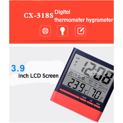 CX-201A LCD thermomètre hygromètre intérieur-extérieur Température