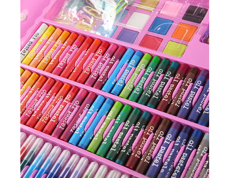 Set de arte (208 piezas) lápices de colores, marcadores, crayones, etc  🛍Ventas al por mayor o menor 🛍Contáctanos…