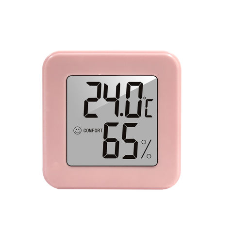 Mini thermomètre hygromètre d'intérieur 3pcs, thermomètre hygromètre  numérique, indicateur de température et d'humidité de précision - blanc