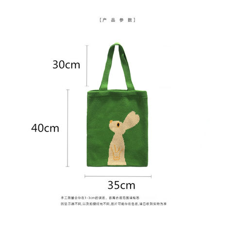 Handmade rabbit woven women's handbag knitted bags