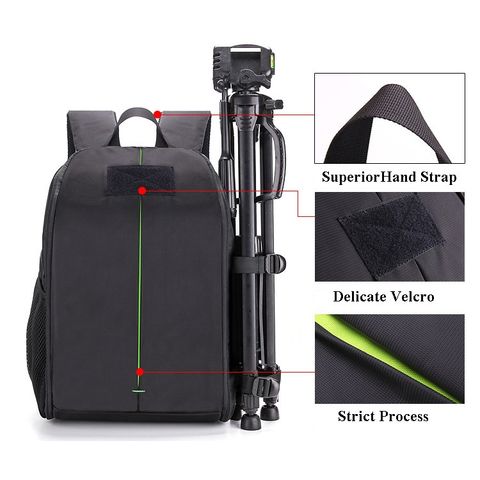 Kratzfeste Schulter-Fotografie-Kameratasche DSLR Basic Kamerarucksack mit Laptopfach