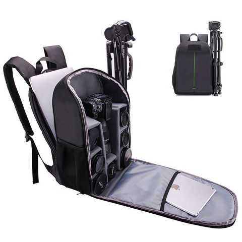 Kratzfeste Schulter-Fotografie-Kameratasche DSLR Basic Kamerarucksack mit Laptopfach