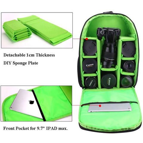 Kratzfeste Schulter-Fotografie-Kameratasche DSLR Basic Kamerarucksack mit Laptopfach