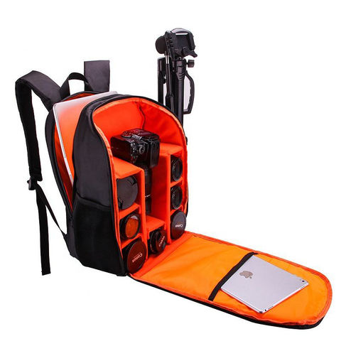 Kratzfeste Schulter-Fotografie-Kameratasche DSLR Basic Kamerarucksack mit Laptopfach