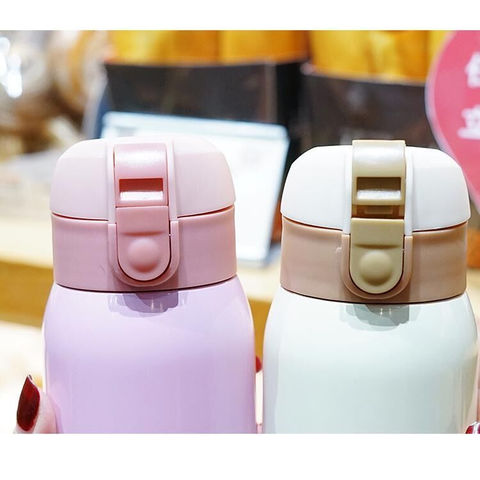 750ml Cute Thermos Bottle with Handle Stainless Steel Water Bottles  Portable Coffee Cup Girl Student Gift