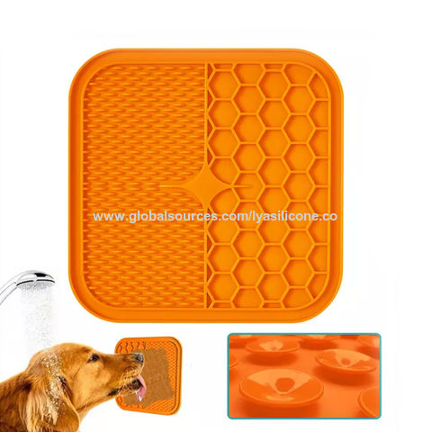 Silicon Dog Peanut Butter Lick Mat, Blue Dog Lick Mats With