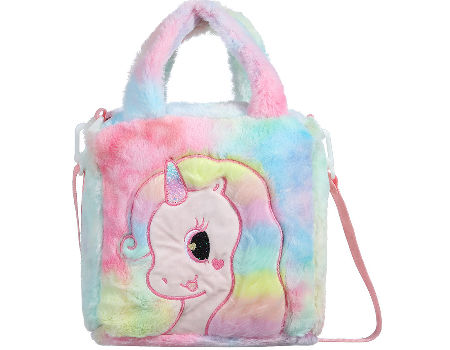 Riñonera con estampado de unicornio de dibujos animados para mujer y niña,  bolso de cintura con