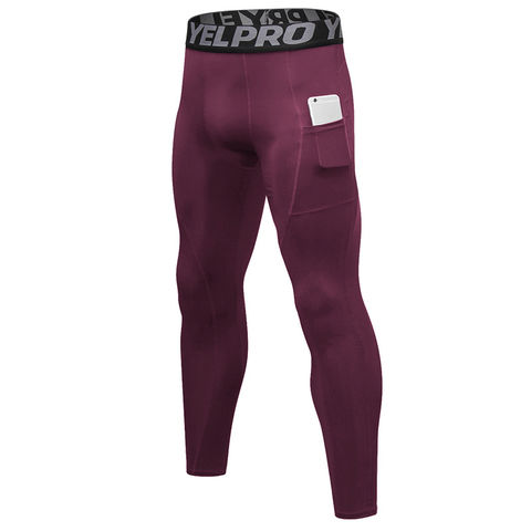 Leggings esportivas elásticas respiráveis para homens, calças de compressão  casuais de secagem rápida para treinamento ao ar livre, ciclismo e corrida