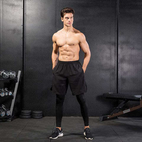 Buy Wholesale China Men Compression Pants Running Leggings Quick Dry Fitness  Jogger Gym Pants Zipper Side & Men's Sports Pants at USD 6.5
