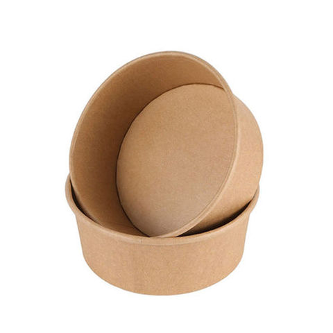 Supplier Wholesale Single PE Coating Salad Kraft Paper Food Bowl with –  Fastfoodpak