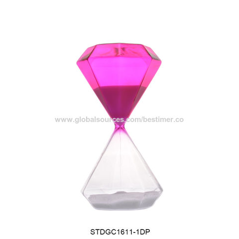 Temporizador de arena Glass Products 30 minutos Reloj de arena Diamante  reloj de arena (rojo)