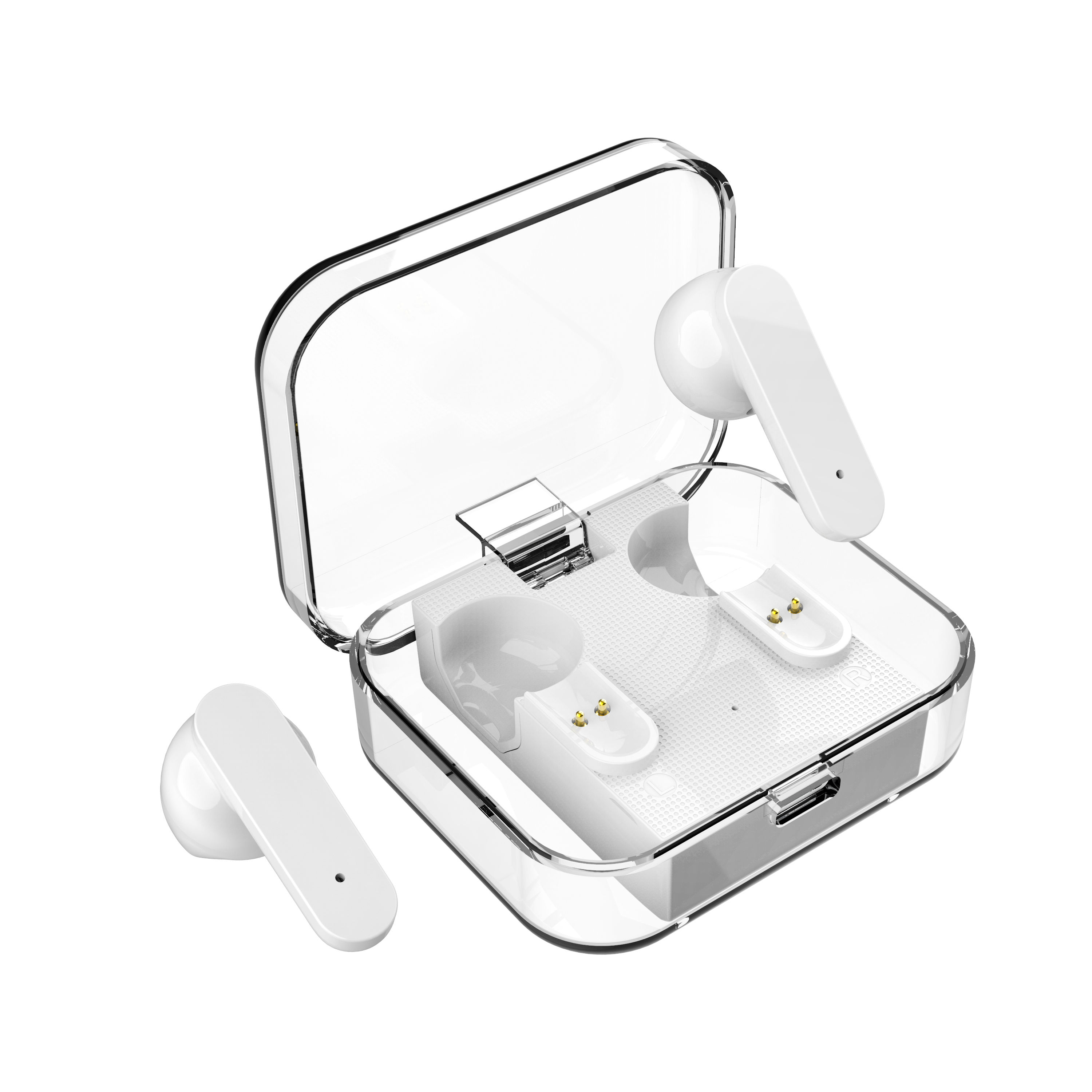  Auriculares Bluetooth inalámbricos baratos, auriculares de  reproducción de 32 horas con estuche de carga tipo C y micrófono, IPX5  impermeables estéreo para deportes blanco : Electrónica