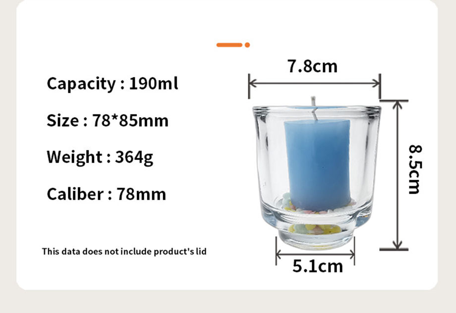 Wholesale Clear Empty Luxury Thick Wall 6oz 10oz Glass Candle Jars ...