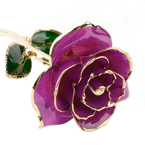Goldverzierte Rose 24K Echte Blumen Getauchte Rose Vergoldete Rose Lieferung