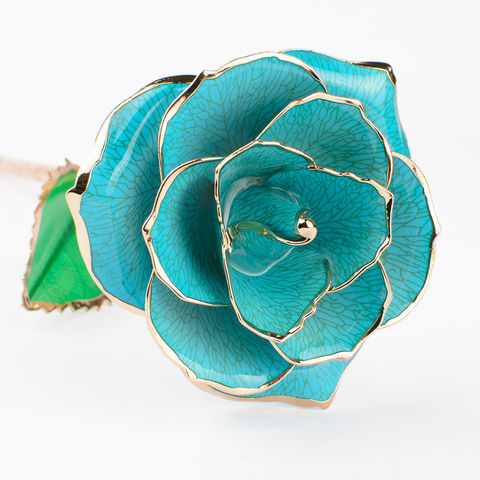 Goldverzierte Rose 24K Echte Blumen Getauchte Rose Vergoldete Rose Lieferung