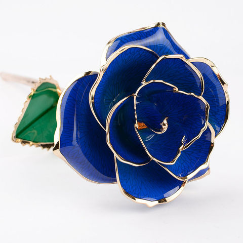 Goldverzierte Rose 24K Echte Blumen Getauchte Rose Vergoldete Rose Lieferung
