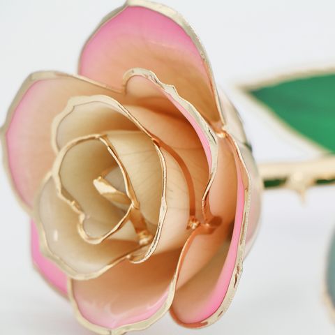 Goldverzierte Rose 24K Echte Blumen Getauchte Rose Vergoldete Rose Lieferung