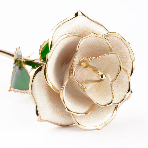 Goldverzierte Rose 24K Echte Blumen Getauchte Rose Vergoldete Rose Lieferung