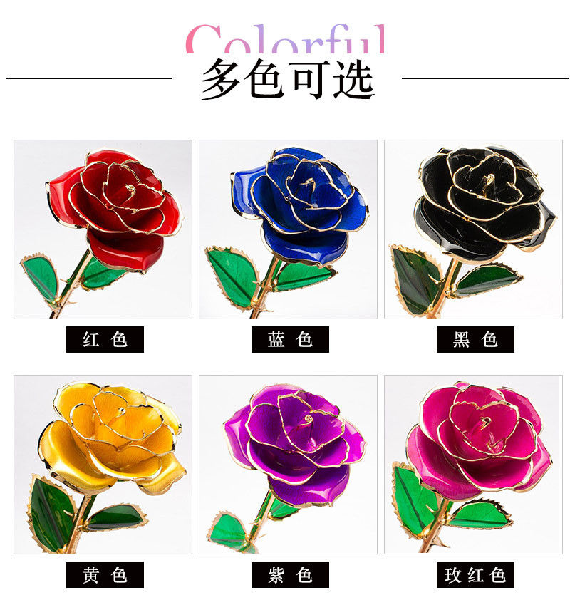 Buy Wholesale China 24k Gold Plated Rose True Flowers Gold Dipped Rose ...