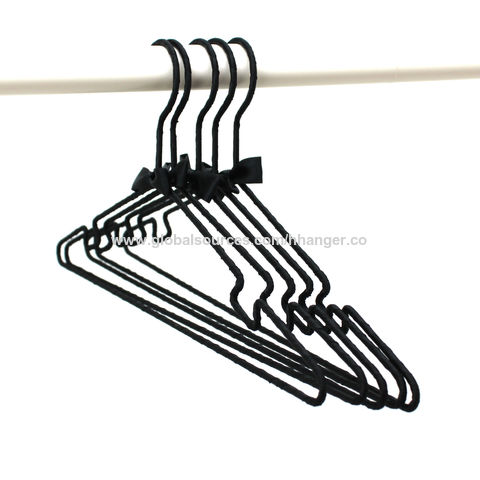 Big Kids 15 White Satin Padded Hanger