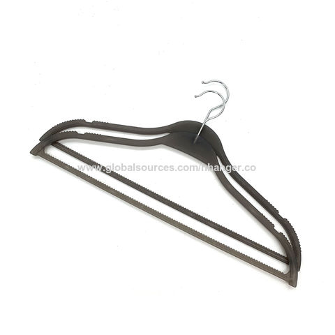 Super Thin Black Plastic Top Hanger, Box of 500, Affordable Space Saving  Shirt Hangers by International Hanger 
