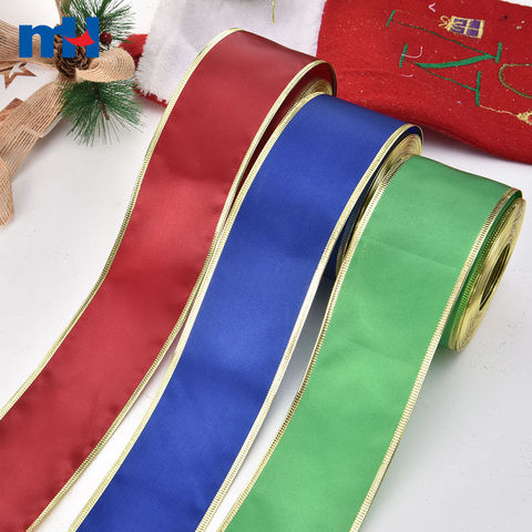 Narrow Satin Center Sheer Ribbon, Holiday Ribbons, Wholesale Ribbon  Manufacturer