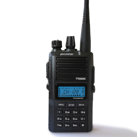جهاز الإرسال والاستقبال FM الاحترافي PX-888K - راديو FM ثنائي الاتجاه عالي الجودة للاستخدام التجاري