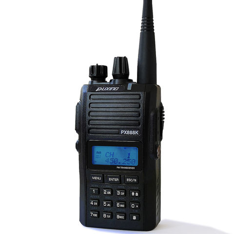 جهاز الإرسال والاستقبال FM الاحترافي PX-888K - راديو FM ثنائي الاتجاه عالي الجودة للاستخدام التجاري