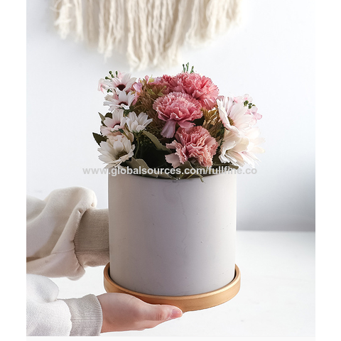 Buy Wholesale China Plastic Planter Flower Pot Indoor Modern Decorative  Plastic Pots Drainage Hole And Tray & Plant Pots at USD 0.3556