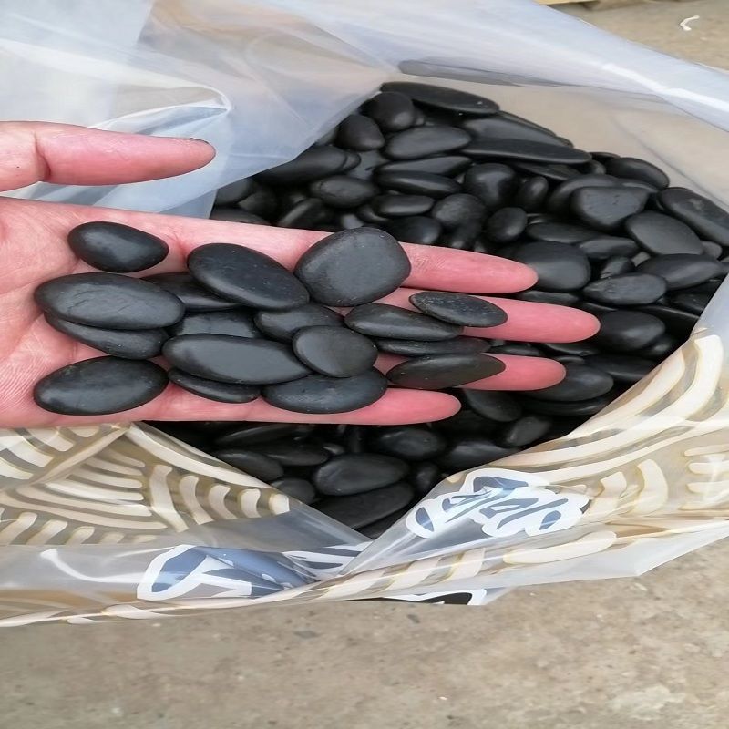 Galets Noirs Polis 1-2cm - 1kg Pour Déco Jardin, Bonsaï, Artisanat Et Mariage