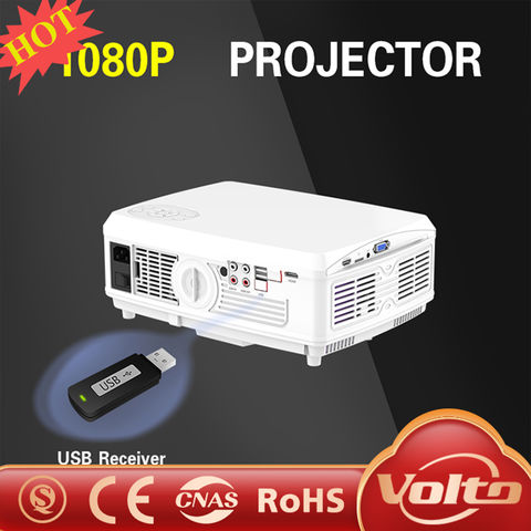 Mini Proyector Portatil Led Full Hd 1080 Usb Hdmi 6500 Lumen Color Blanco