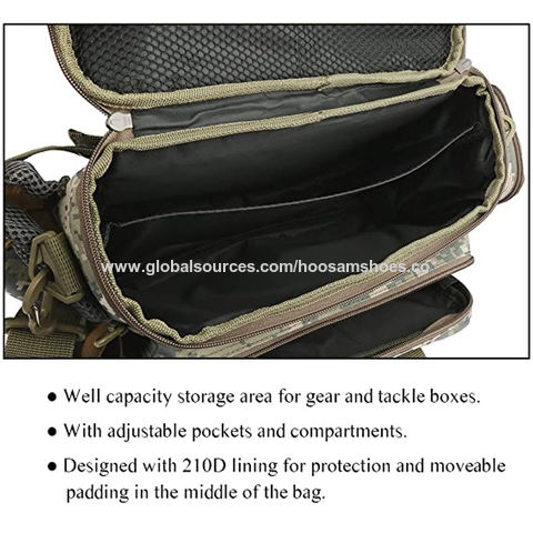 Factory Direct High Quality China Wholesale Camouflage Chest Tool Tackel  Shoulder Gear Sling Pole Reel Fishing Bag $55 from Hoosam Manufacturing  Industrial Limited