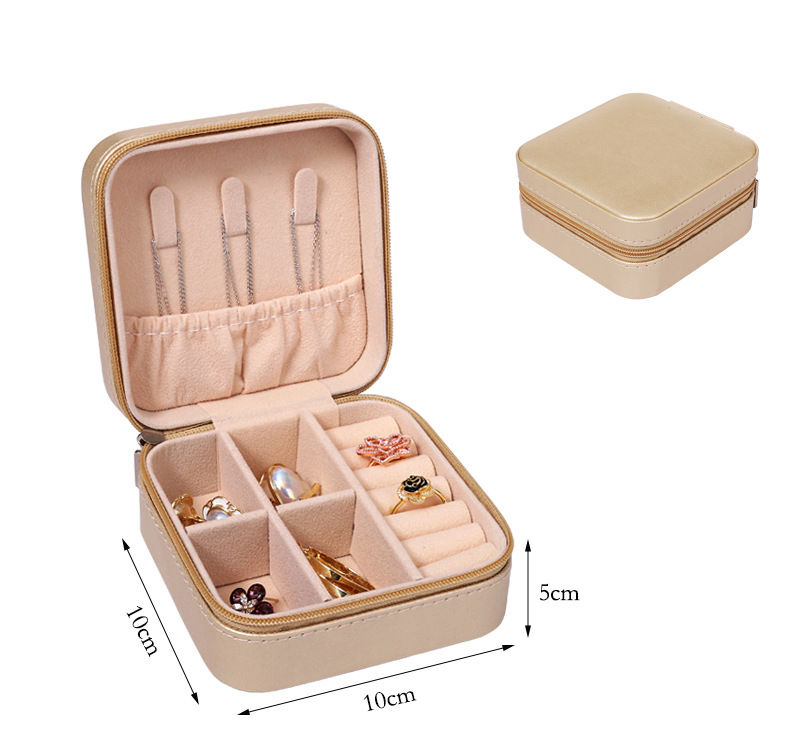 Buy Wholesale China Pu Leather Small Jewelry Box, Travel Portable ...