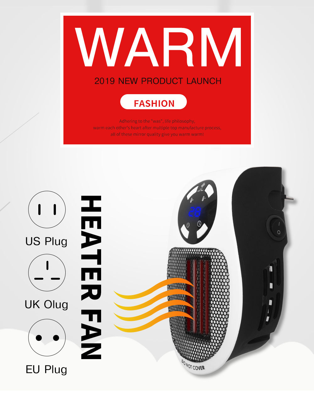 Buy Wholesale China New Portable Air Heater Remote Control Personal