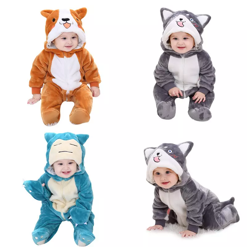 Kawaii Baby Clothes Romper Infant Boy Girl Cute Cosplay Ropa Bebe Newborn  Baby Onesie Bodysuits Anime Winter Soft Outfit Costume - AliExpress