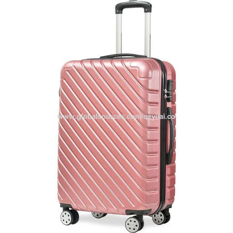 Personalized Rose Pink Suitcase for Women Luggage Set With 