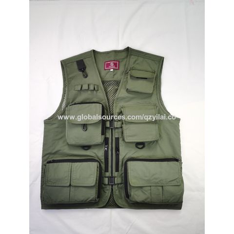 Hot Sale Fishing Hiking Tactical Outdoor Multi Pocket Men's Utility Vest  Cargoes Work Vest $6.8 - Wholesale China Fishing Vest at Factory Prices  from Fujian Yilai Import & Export Co., Ltd