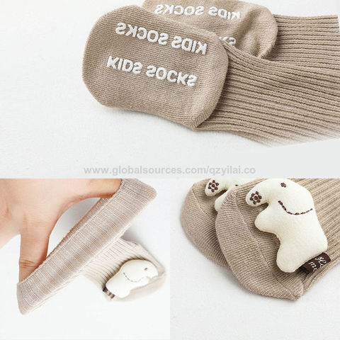 Chaussettes bébé coton bio antidérapantes
