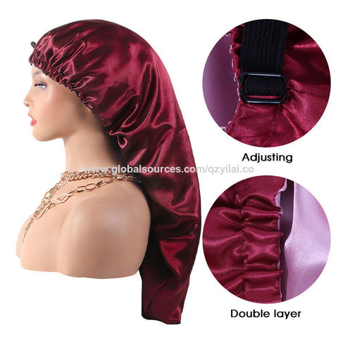 Source Wholesale Designer Bonnet Sleeping Big Long Satin Hair