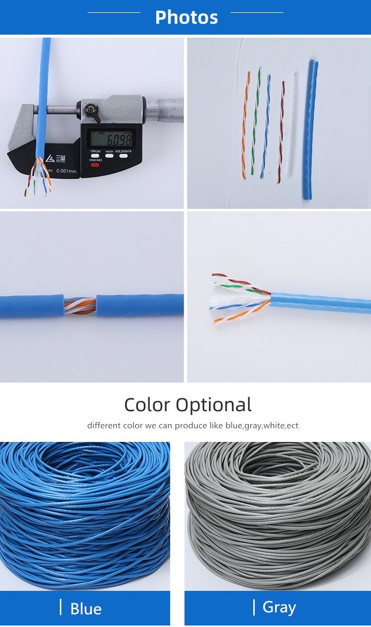New Box 305m Cat6 Bulk Pure Copper Solid Utp Cable 1000ft Data Network
