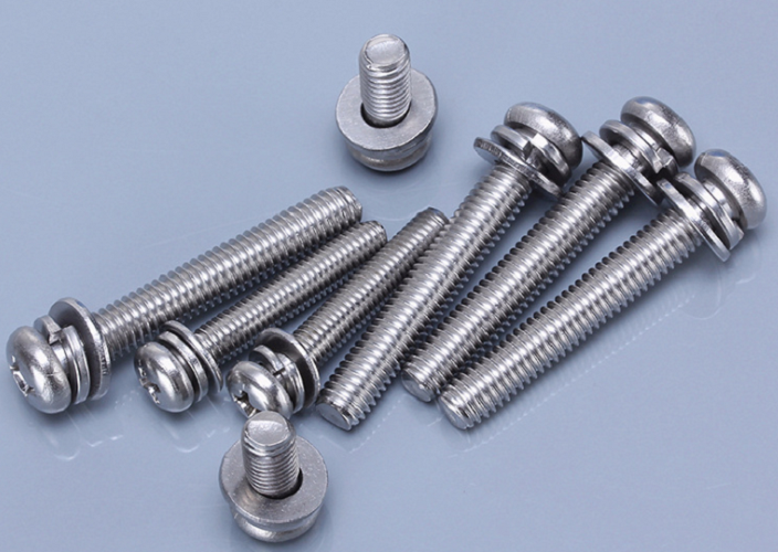 A2 - 70 Stainless Steel Sems Screws , Hexagon Head Sems Fasteners ...