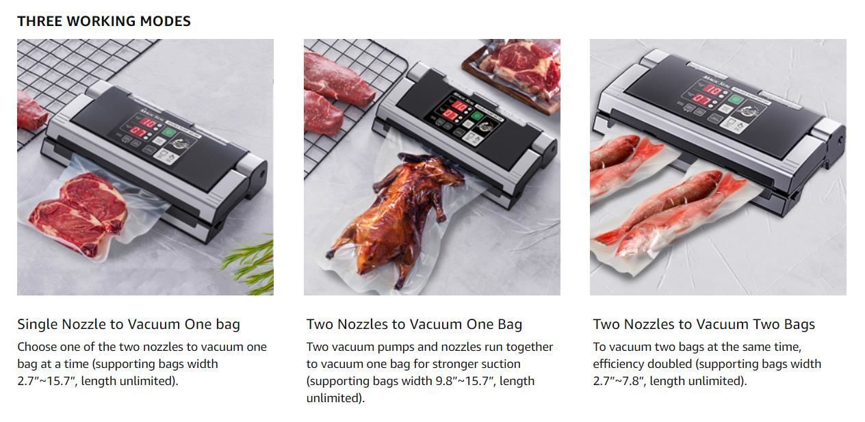 MAGIC SEAL MS180 Vacuum Sealer Plastic Bag Sealer Packaging Machine  Commercial Electric Vacuum Sealer Machine Professional