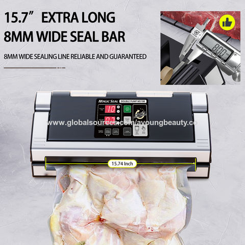 Buy Wholesale China Wholesale Automatic Vacuum Sealer Food Saver, Model  Ms180, Upgrade Dual-pump Dual-nozzle 8mm Wide Sealing Line For Moist &  Liquid & Magic Seal #180 Vacuum Sealer Food Package Machine at