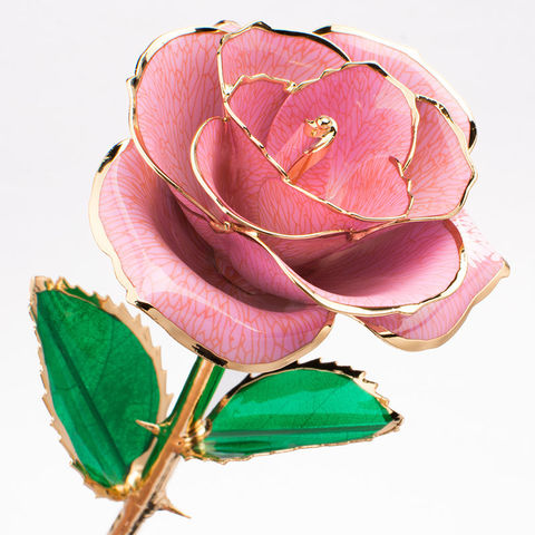 Echte Goldrose, handgefertigte Blume, Seidenblumen Großhandel Lieferanten - Hersteller von Seidenblumen