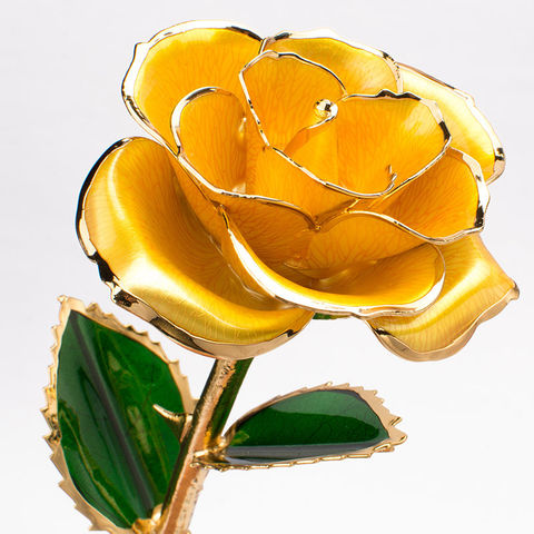 Echte Goldrose, handgefertigte Blume, Seidenblumen Großhandel Lieferanten - Hersteller von Seidenblumen