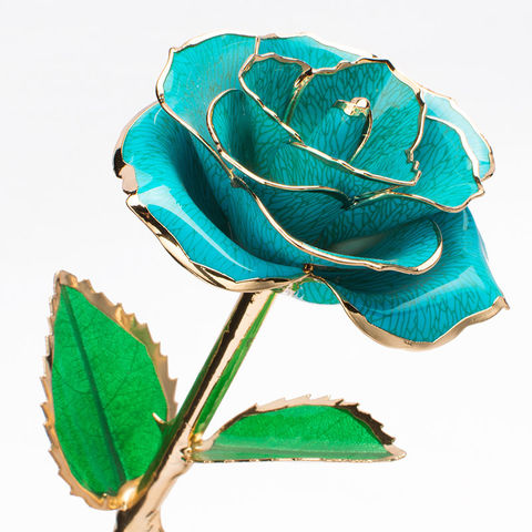Echte Goldrose, handgefertigte Blume, Seidenblumen Großhandel Lieferanten - Hersteller von Seidenblumen