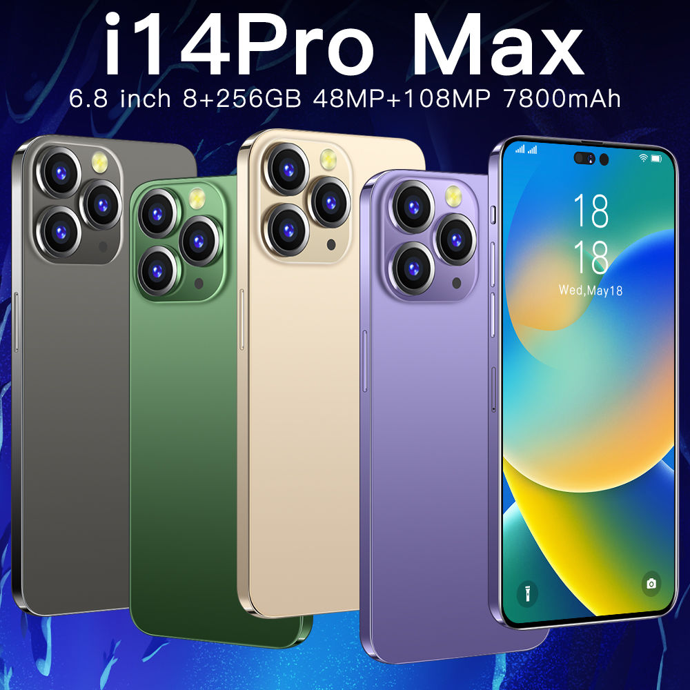 i14 Pro Max Smartphone 6.7 inch Full Screen 4G 5G Cell Phone 7800mAh Mobile  Phones Global Version, by Yuosefaley