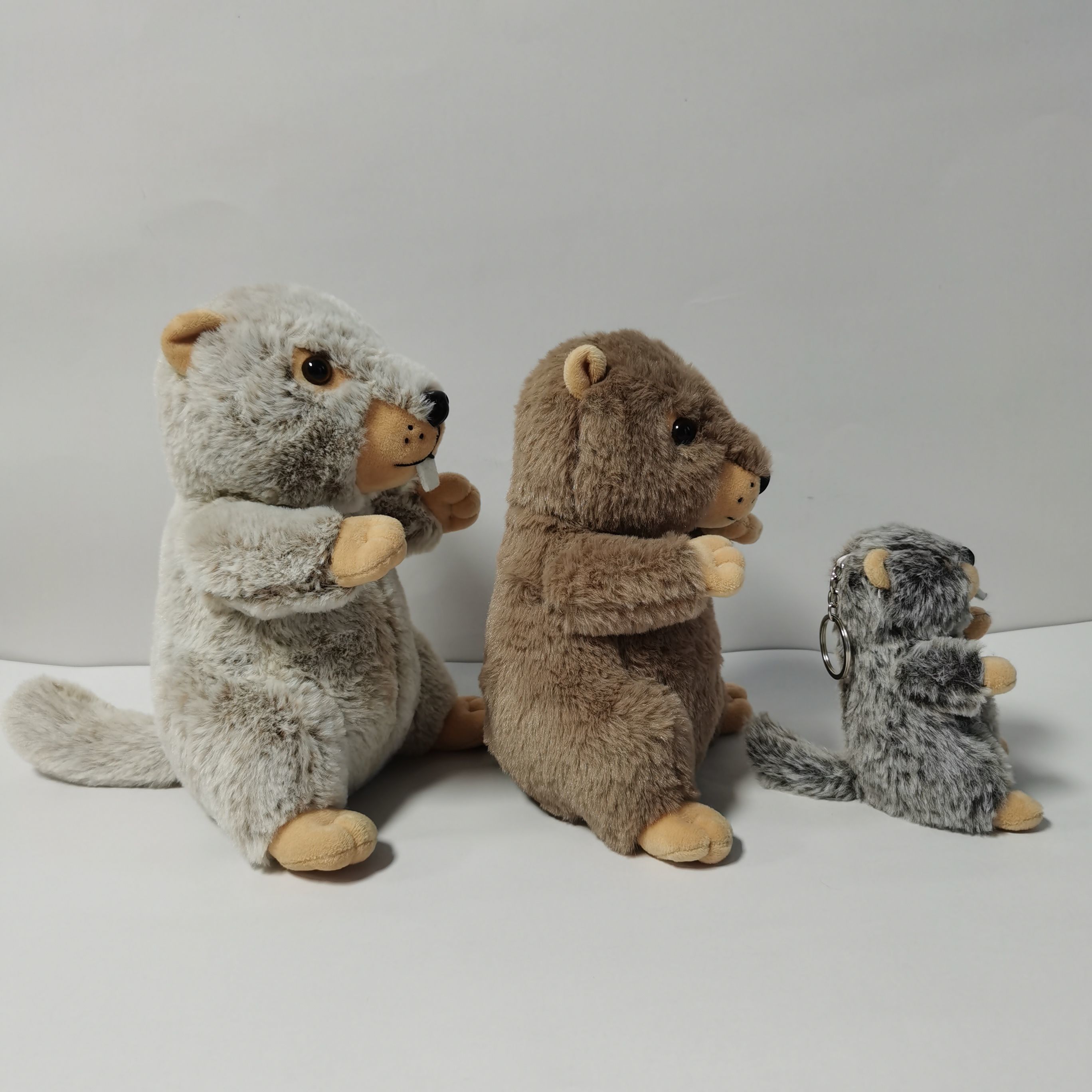 Plush New Cute Stuffed Woodchuck Doll Children Company Pillow Key Chain